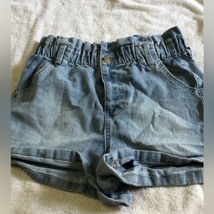 Denim picnic shorts